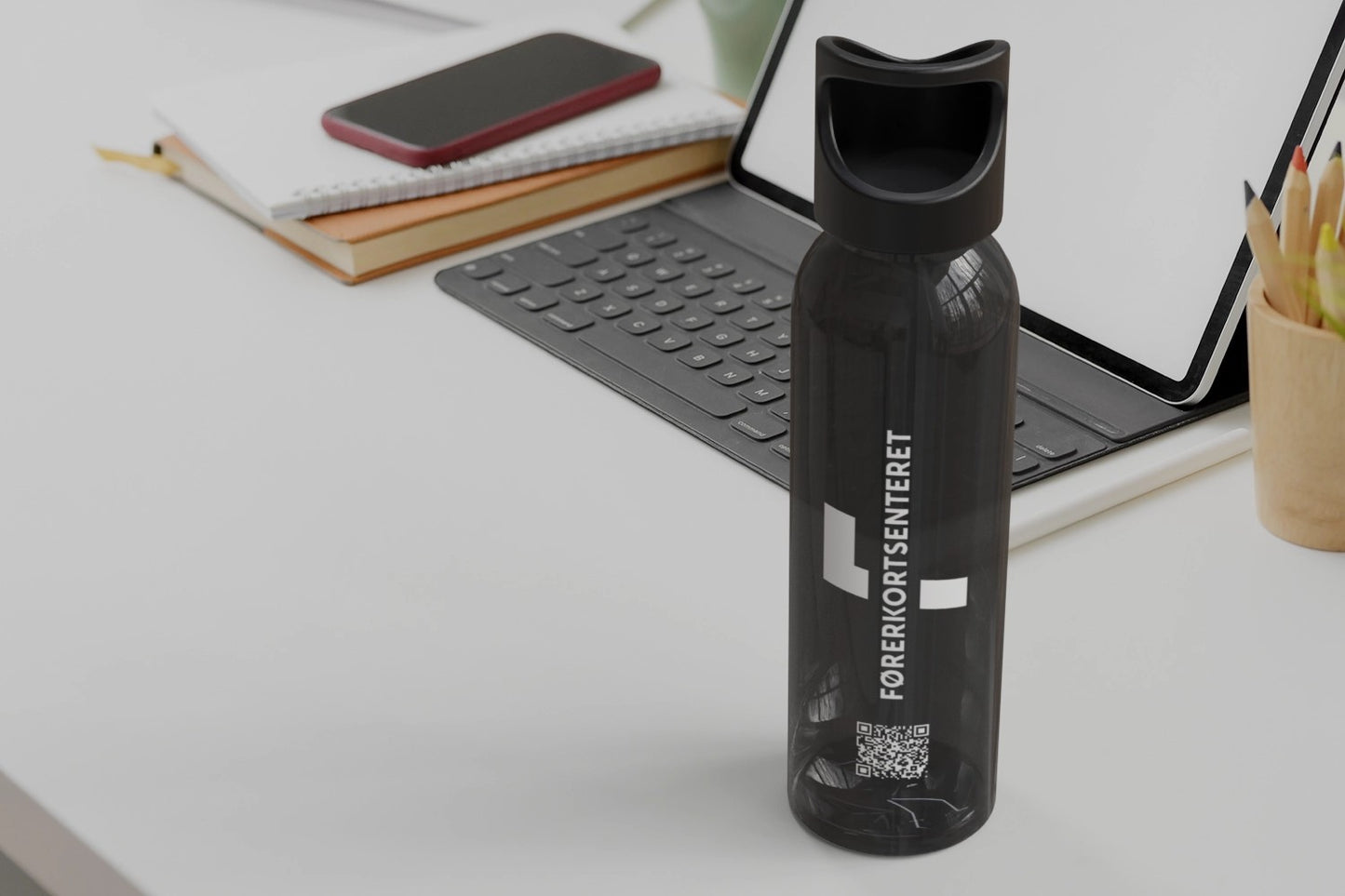 650 ml vannflaske i resirkulert plast